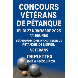 triplettes vétérans au...