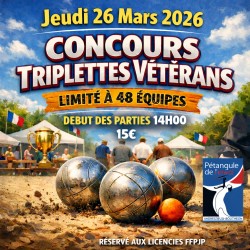 triplettes vétérans au...